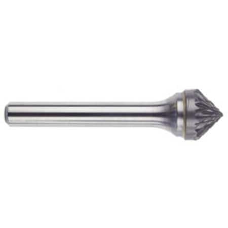 Carbide Burr, Premium, Series 5970, 34 Head Dia, 38 Length Of Cut, 218 Overall Length, Cone